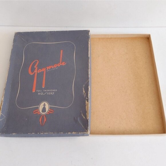 Vintage Gaymode Full Fashioned Hosiery Nylon Box Decor 7 X 10 - Picture 6 of 8